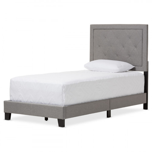 кровать paris linen upholstered gray 140х200 в Костроме