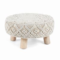 пуф danko footrest манго из дерева белый aa1791j33 от la forma (ex julia grup) в Костроме