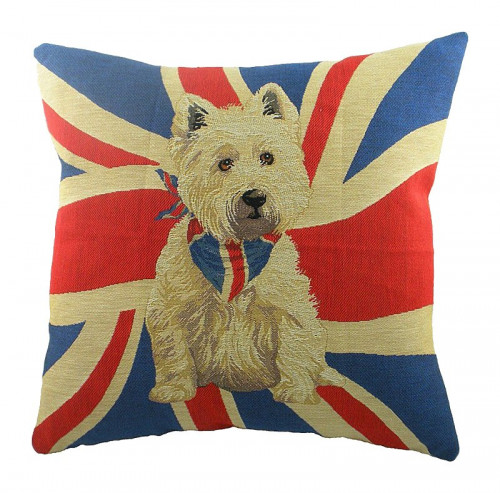 подушка с фото белого терьера jack westie в Костроме