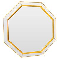 зеркало венецианское восьмиугольное желтое yellow octagon в Костроме