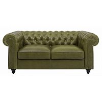 диван chester classic двухместный прямой оливковый в Костроме
