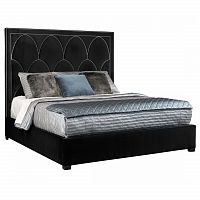 кровать двуспальная 180х200 черная petals queen в Костроме