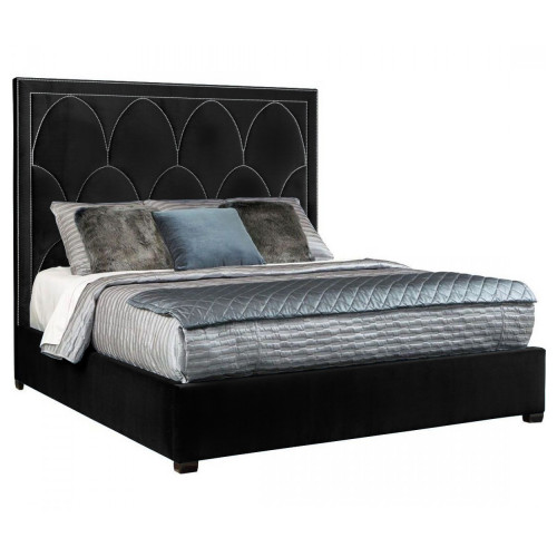 кровать двуспальная 180х200 черная petals queen в Костроме