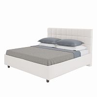 кровать подростковая с мягкой спинкой 140х200 серая wales в Костроме