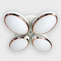 потолочная светодиодная люстра ambrella light orbital granule fg2024 wh 96w+40w d760 в Костроме
