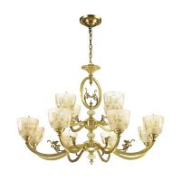 подвесная люстра odeon light piemont 3998/12 белая в Костроме