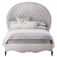 кровать двуспальная 160х200 белая с каретной стяжкой antoinette в Костроме
