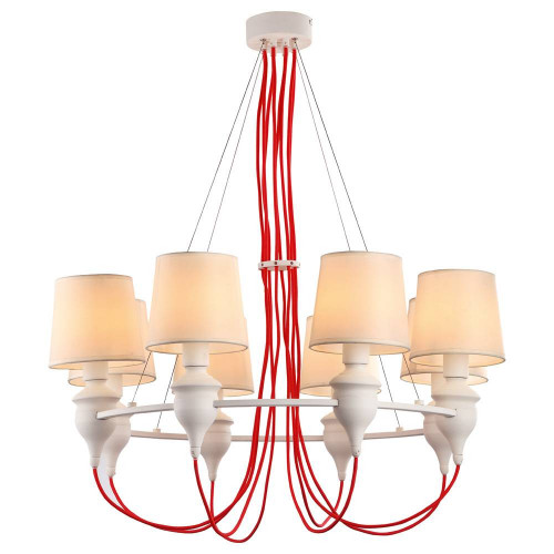 подвесная люстра arte lamp sergio a3325lm-8wh в Костроме