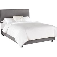 кровать двуспальная 160х200 серая frank platform gray в Костроме