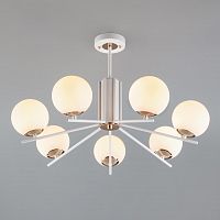 потолочная люстра eurosvet lucas 70092/7 белая в Костроме