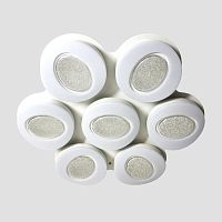 потолочный светодиодный светильник ambrella light orbital crystal sand fs1587/7 364w d880*800 в Костроме