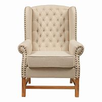 кресло мягкое с ушами french provincial armchair бежевое в Костроме