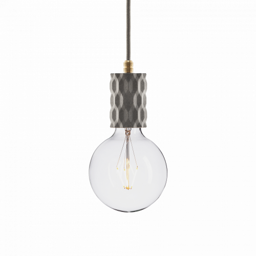 подвесной светильник beton glitter gray brass в Костроме