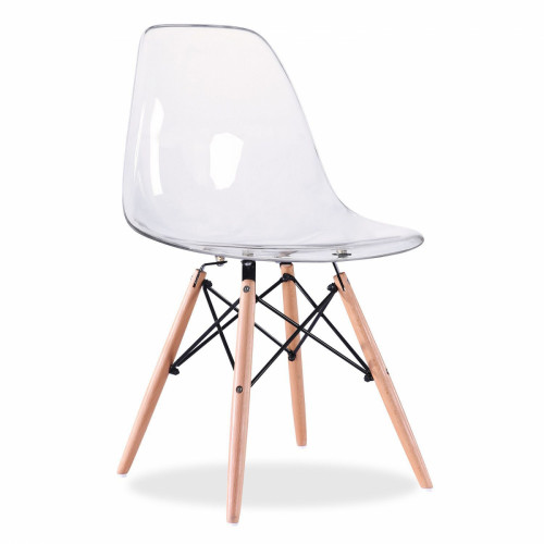 стул деревянный pc-015 прозрачный (eames style) в Костроме