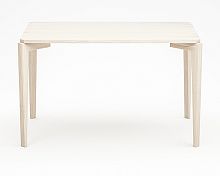 стол обеденный с белой столешницей и бежевыми ножками rectangle compact в Костроме