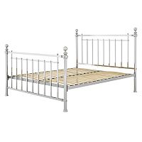 кованая двуспальная кровать 180х200 хром blair в Костроме