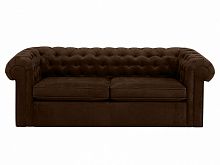 диван chesterfield прямой коричневый на основании в Костроме