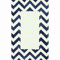 ковер zig zag синий с квадратом 300х400 в Костроме