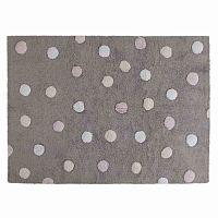 ковер tricolor polka dots серый розовый в Костроме