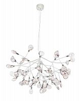 подвесная светодиодная люстра crystal lux evita sp63 white/transparent белая в Костроме