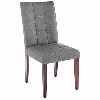 стул деревянный madina dark walnut / fabric grey в Костроме