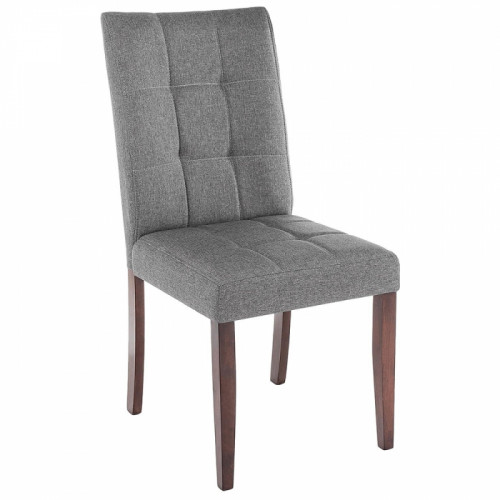 стул деревянный madina dark walnut / fabric grey в Костроме