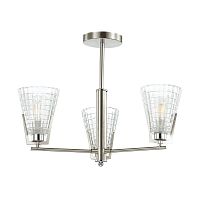 потолочная люстра lumion janna 4409/3c матовый никель, белая в Костроме