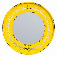 зеркало круглое металлическое желтое fiesta yellow в Костроме