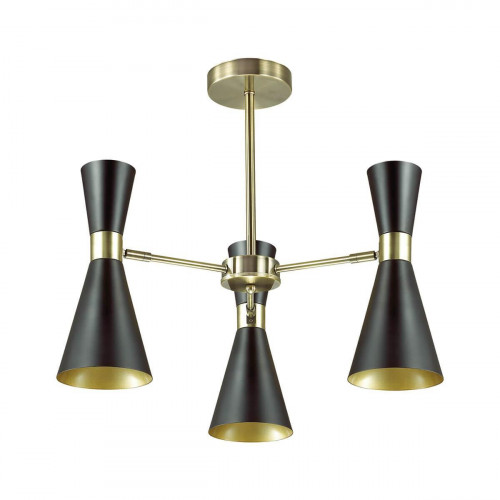 потолочная люстра lumion quinn 3662/3c черная в Костроме