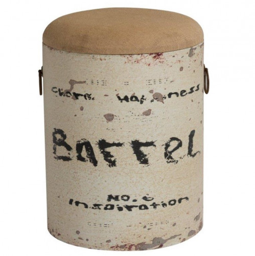 столик-табурет barrel white бежевый в Костроме