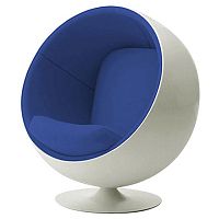 детское кресло eero ball chair бело-синее в Костроме
