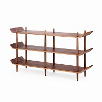 стеллаж bentwood двойной темно-коричневый в Костроме