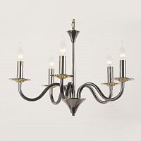 подвесная люстра lucia tucci messina 1890.5 glossy black в Костроме