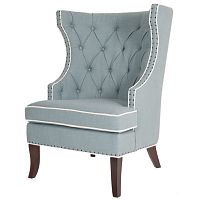 кресло мягкое с ушами бирюзовое gramercy club chair в Костроме