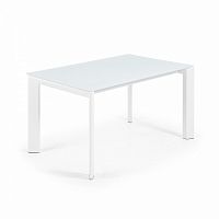 стол atta 140 (200)x90 с белым стеклом cc0179c05 от la forma (ex julia grup) в Костроме