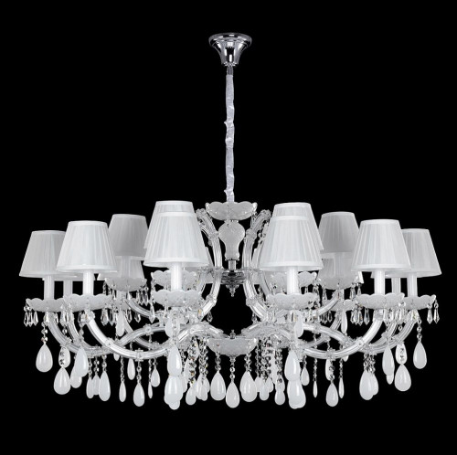подвесная люстра crystal lux blanca sp18 белая в Костроме