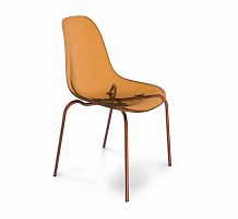 стул dsr прозрачный кофейный s30 (eames style) в Костроме