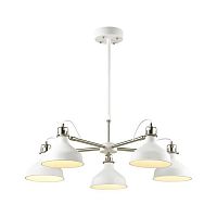 подвесная люстра odeon light lurdi 3331/5 белая в Костроме