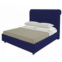 кровать sweet dreams 90х200 велюр синий р в Костроме