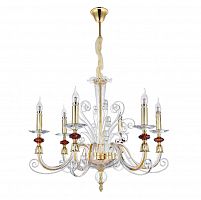 подвесная люстра crystal lux catarina sp6 gold/transparent-cognac в Костроме