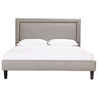 кровать двуспальная 180х200 серая laval upholstered в Костроме
