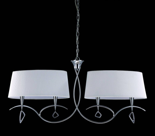 подвесная люстра mantra mara chrome - white 1642 в Костроме