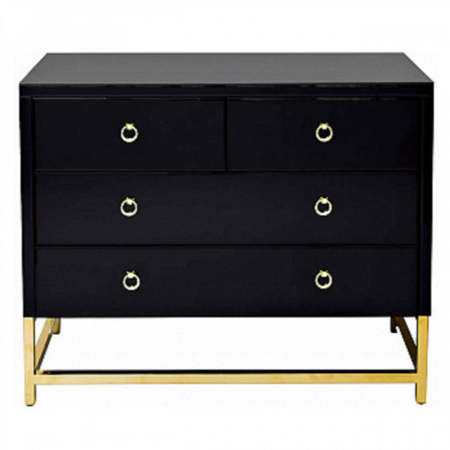 комод classic black черный, золото в Костроме