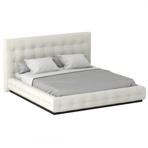 кровать двуспальная 160х200 белая kristal white в Костроме