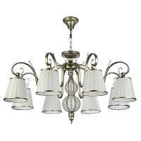 подвесная люстра maytoni brezza arm002-08-ng белая в Костроме