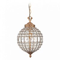 подвесная люстра хрустальный шар casbah crystal chandelier золото в Костроме