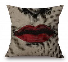 подушка с портретом лины пьеро форназетти red lips в Костроме