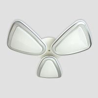 потолочная светодиодная люстра ambrella light orbital granule fg1010/3 wh/sl 204w d770 в Костроме