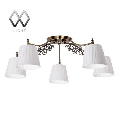 потолочная люстра mw-light моника 372011105 белая в Костроме