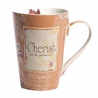 кружка cherish персикового цвета в Костроме
